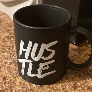 Hustle Black Matte Mug